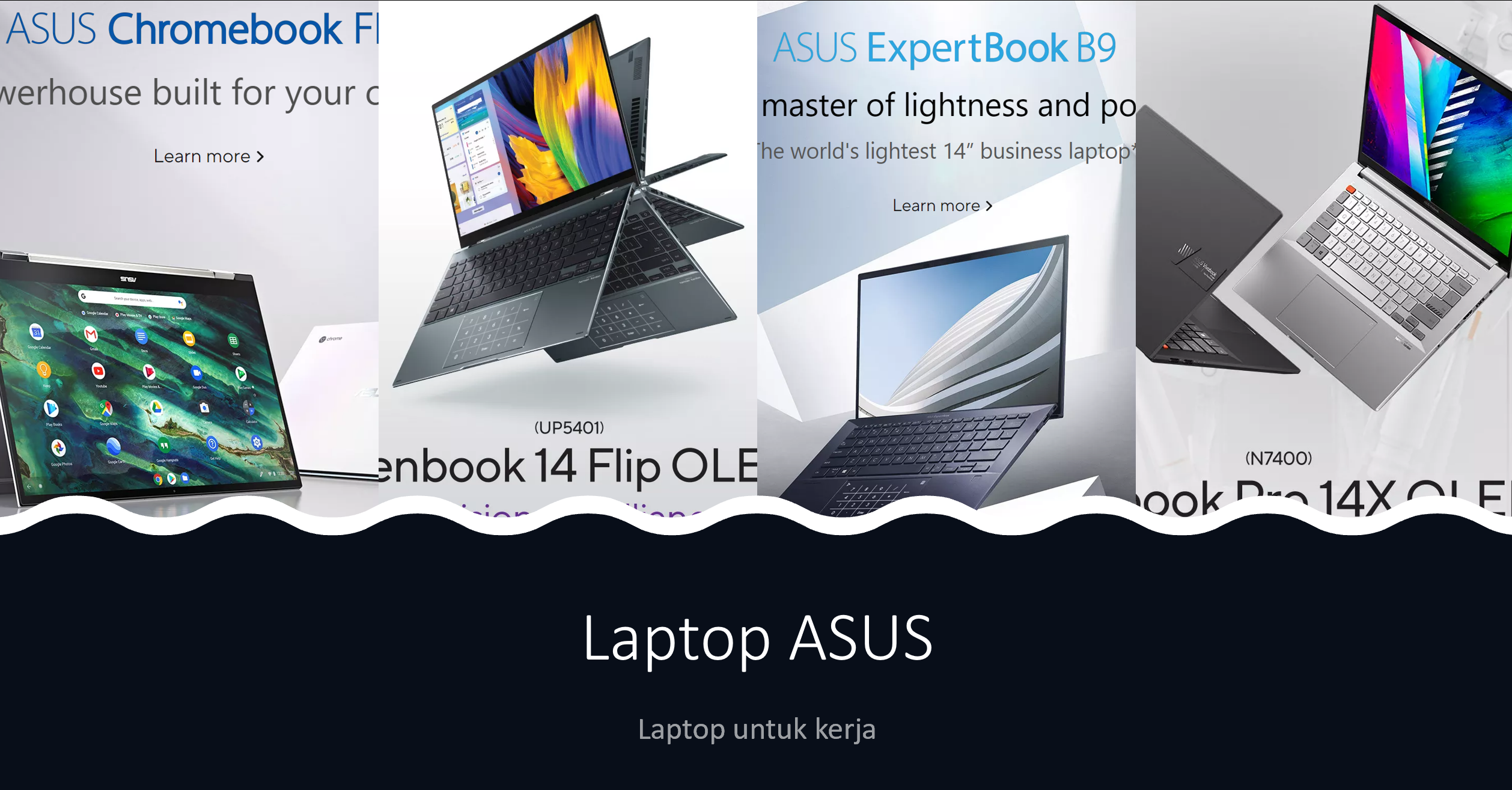 Pilihan jenis laptop Asus untuk Bisnis atau kerja
