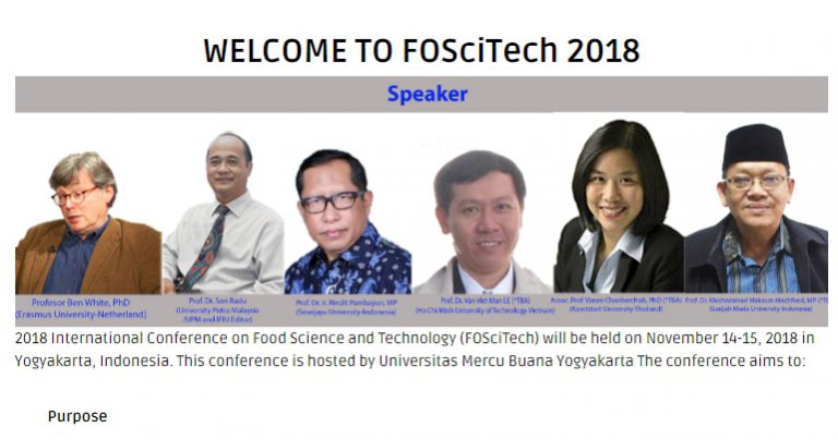 Seminar Internasional November 2018 (FOSciTech) di Jogja