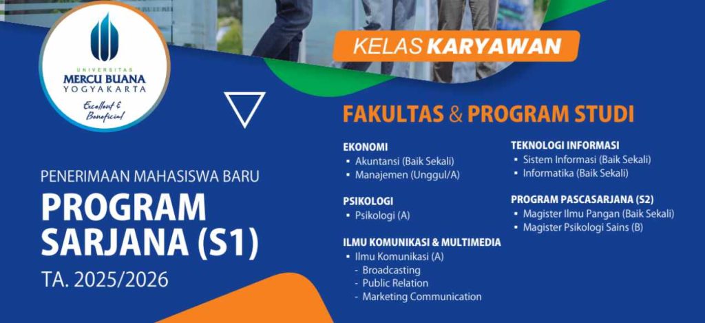 Nama Prodi Kelas Karyawan S1 dan S2 Serta Pilihan Kampus di UMBY