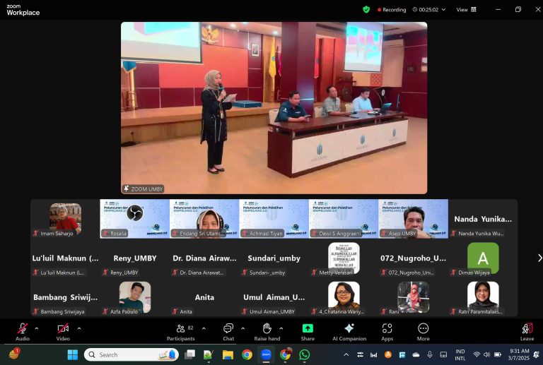 Peluncuran dan Pelatihan Sistem Informasi Manajemen Penelitian dan Pengabdian Masyarakat (SIMPELMAS 2.0) Universitas Mercu Buana Yogyakarta
