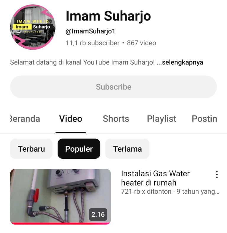 Analisis Konten YouTube minta bantu ChatGPT