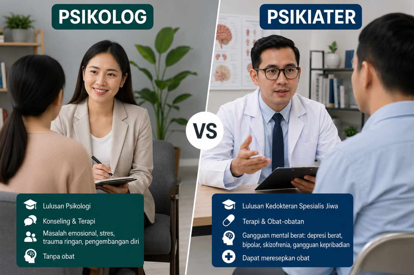 Bedanya Psikolog dan Psikiater Jangan Sampai Salah Pilih untuk Konsultasi Kesehatan Mental